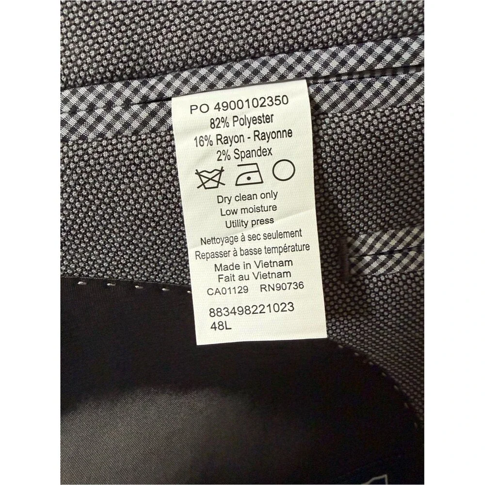 Chaps Men's Gray Notch-Lapel Sport Coat